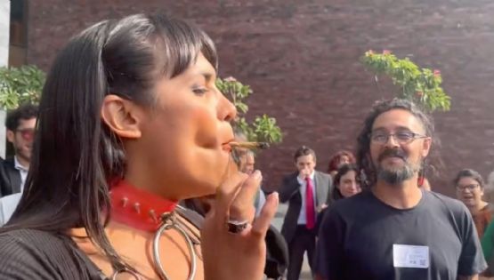 VIDEO Diputada María Clemente fuma mariguana en San Lázaro