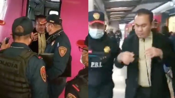 VIDEO Conductor del Metro es detenido por trabajar BORRACHO en Línea 2