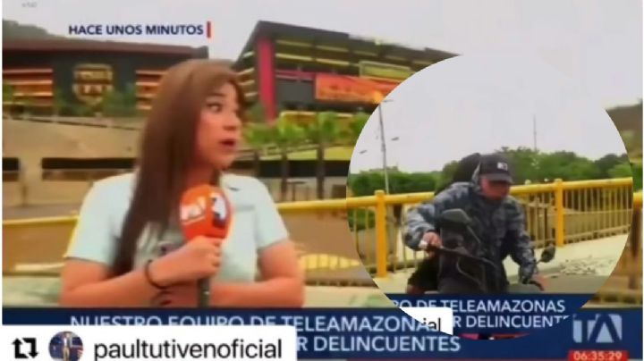 VIDEO: Así asaltaron a reportera durante transmisión EN VIVO