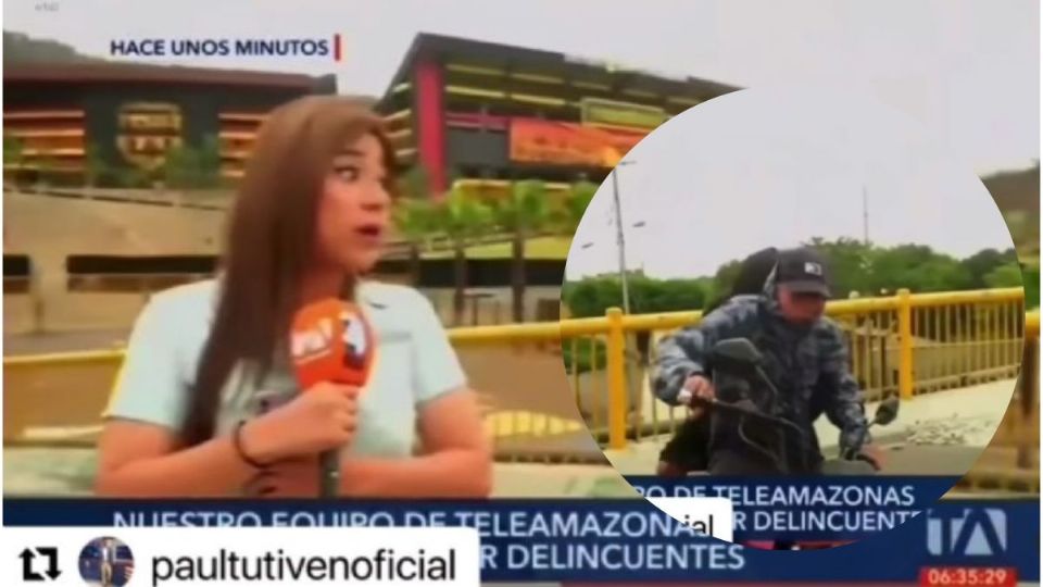 La periodista tuvo una reacción muy rápida al advertir que estaban en vivo