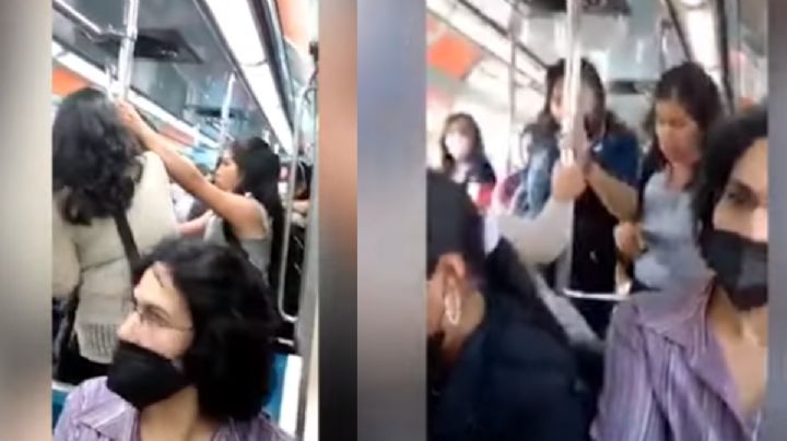 VIDEO: Mujeres pelean por este asiento del Metro CDMX