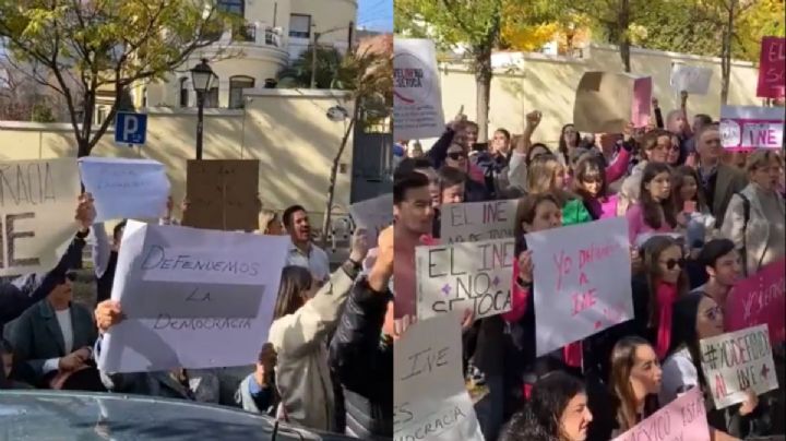 Así apoyaron desde España a la marcha contra la Reforma Electoral