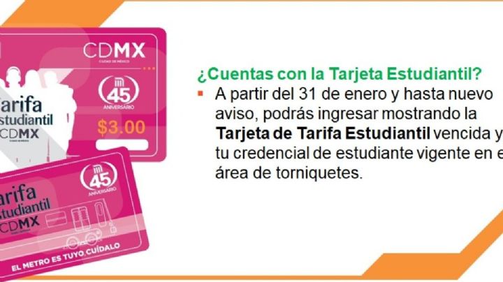 TRÁMITES: Si eres estudiante en CDMX puedes pagar hasta 3 pesos en METRO