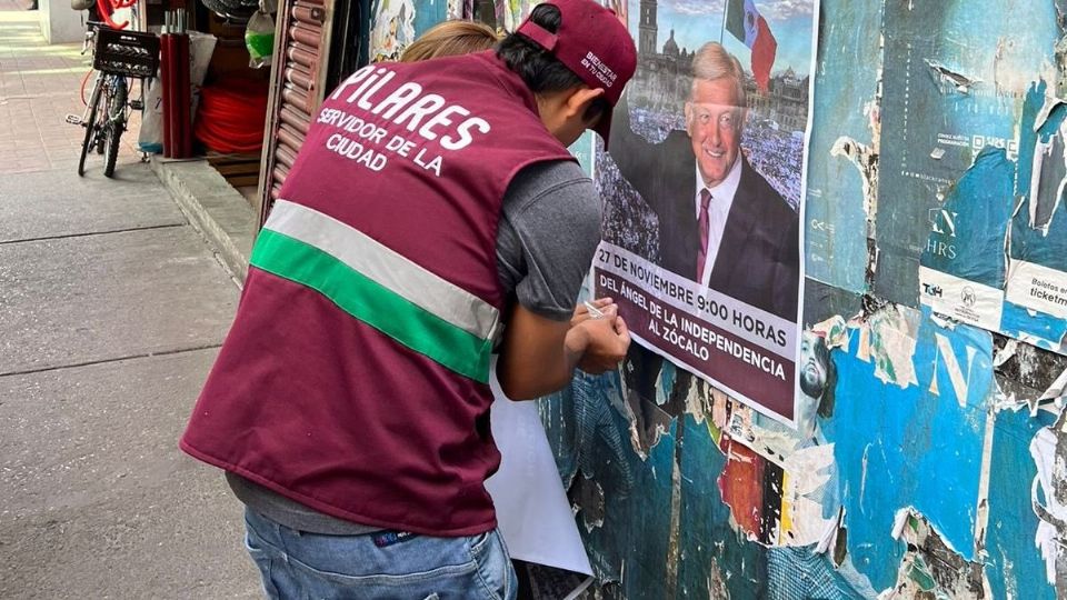 Los empleados de Gobierno CDMX promueven marcha de AMLO