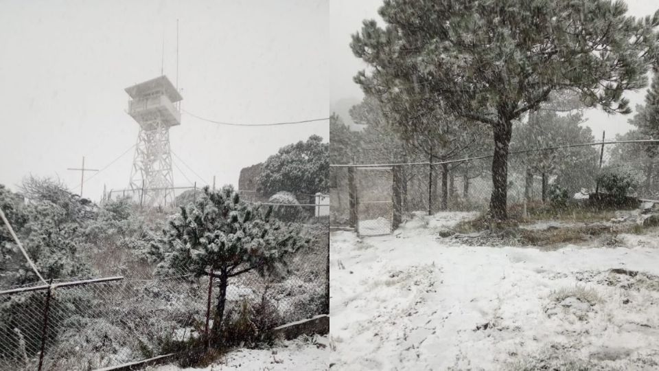 ¡Blanca navidad! Hubo nieve en tres alcaldías