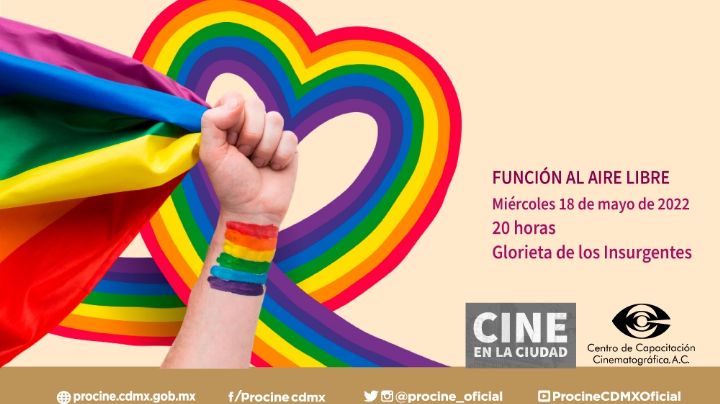 Por el Día contra lo Homofobia habrá cine gratis en la Glorieta de Insurgentes