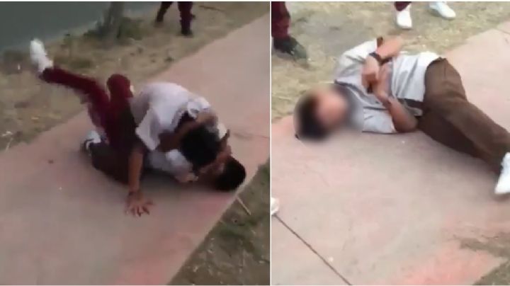 VIDEO Estudiante queda en coma por recibir patada durante pelea