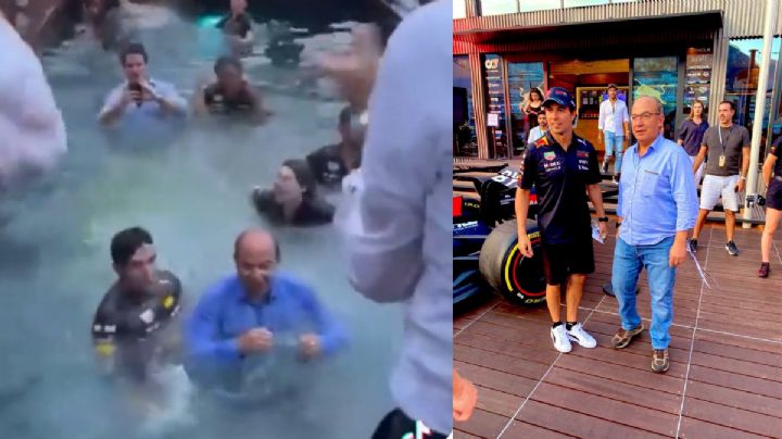 VIDEO Por qué estuvo Felipe Calderón en la celebración de Checo Pérez en Mónaco