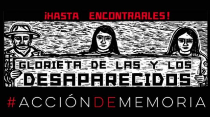 Feministas toman Glorieta de La Palma en memoria de los Desaparecidos