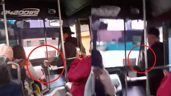 VIDEO Conductor de microbús maneja mientras toma cerveza en Coyoacán