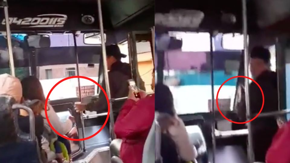 VIDEO Conductor de microbús maneja mientras toma cerveza en Coyoacán. Foto: Especial