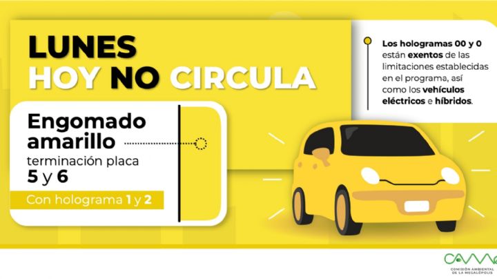 HOY NO CIRCULA: Conoce los autos que se quedan en casa en lunes 20 de junio