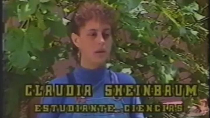 VIDEO Así era de joven Claudia Sheinbaum en el movimiento estudiantil de 1986