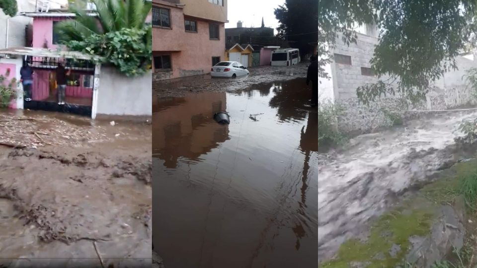 VIDEOS Fuertes inundaciones en Xochimilco y Tlalpan por la lluvia. Foto: Capturas de pantalla