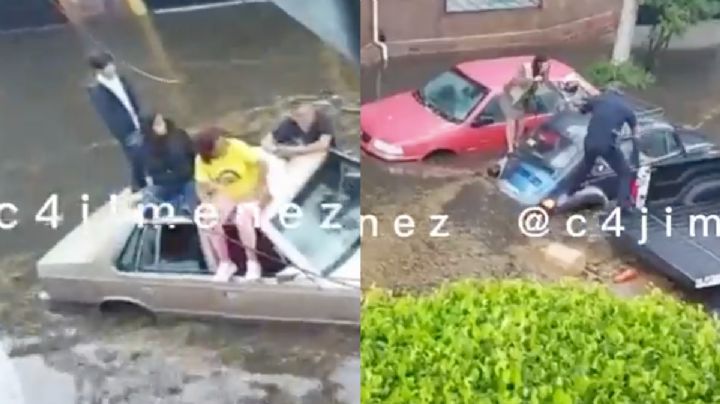 VIDEO Lluvia provoca inundaciones en Xochimilco y familias quedan atrapadas