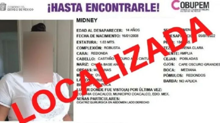 Adolescente raptada en Edomex fue encontrada en CDMX