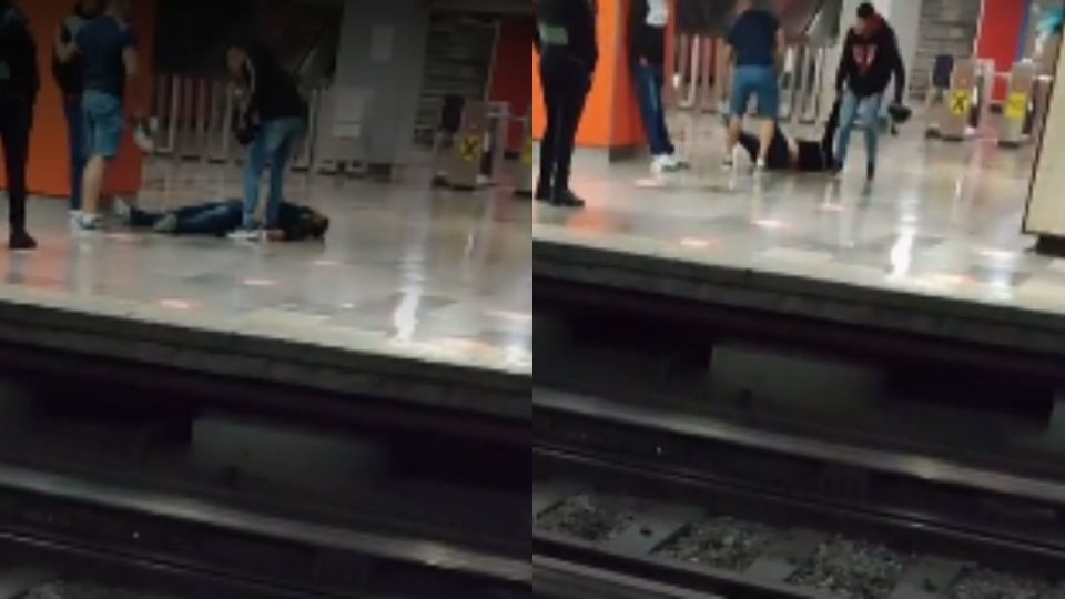 Estos son amigos de verdad llevando a su amigo ebrio en Metro de la CDMX en un video que se hizo viral