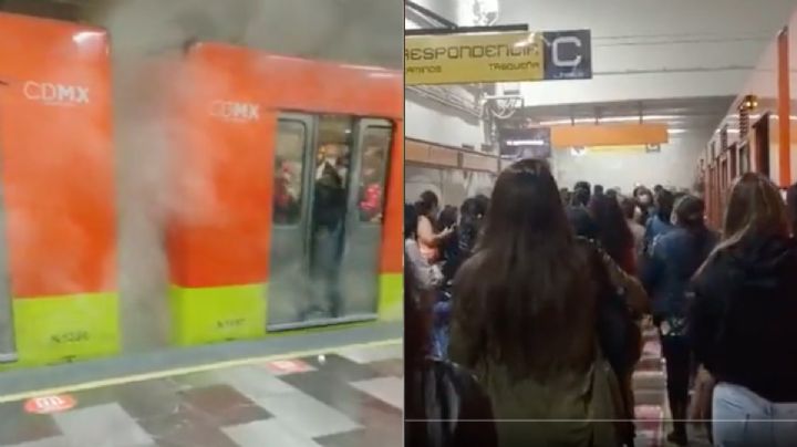 VIDEO Humo en Metro Tacuba provoca terror y caos por corto circuito