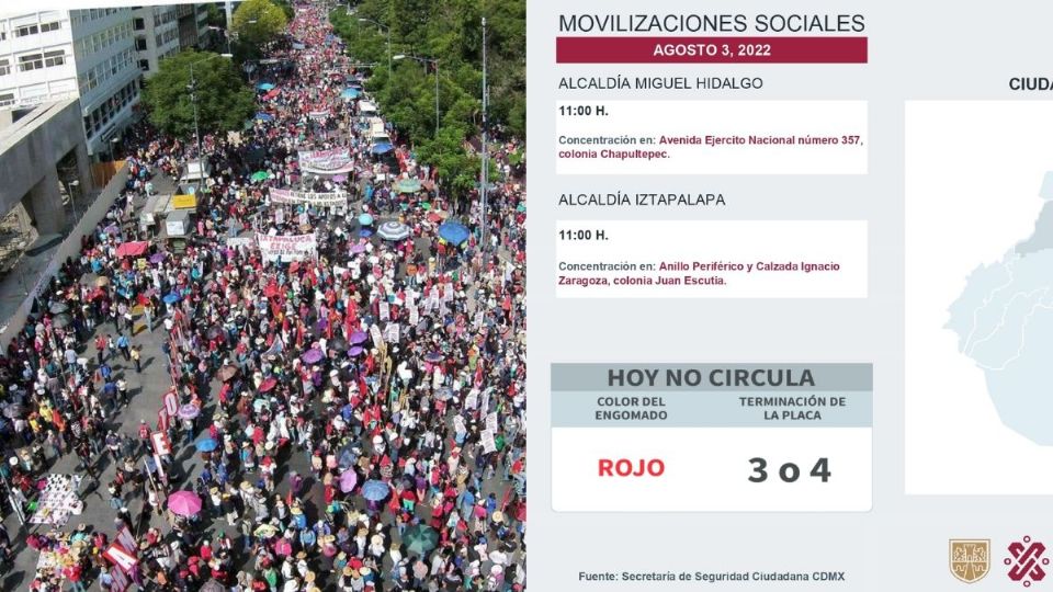 Conoce las manifestaciones de este día para que puedas planear tu ruta