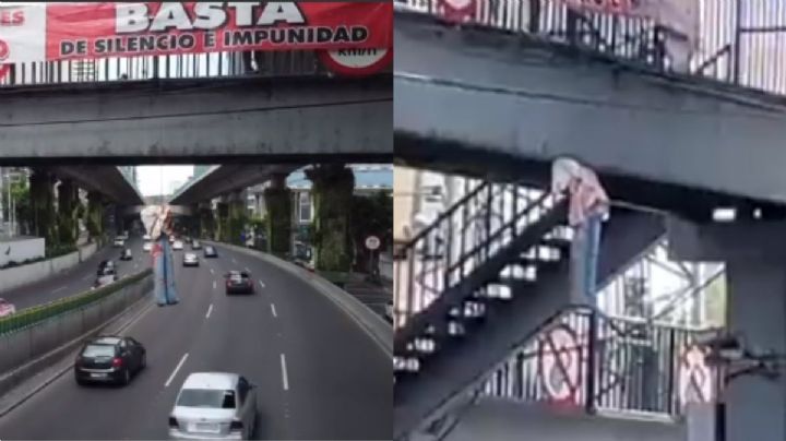 Así protestaron en CDMX contra las desapariciones forzadas: con muñecos colgando