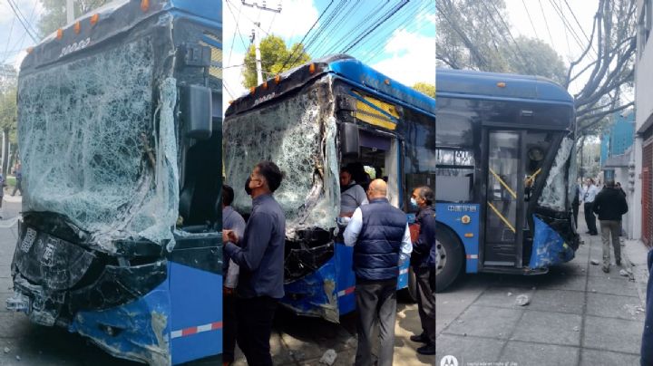 VIDEO Conductor de Trolebús Elevado choca durante capacitación