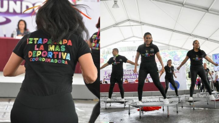 VIDEO Iztapalapa busca romper récord en Clase Masiva de Trampolines