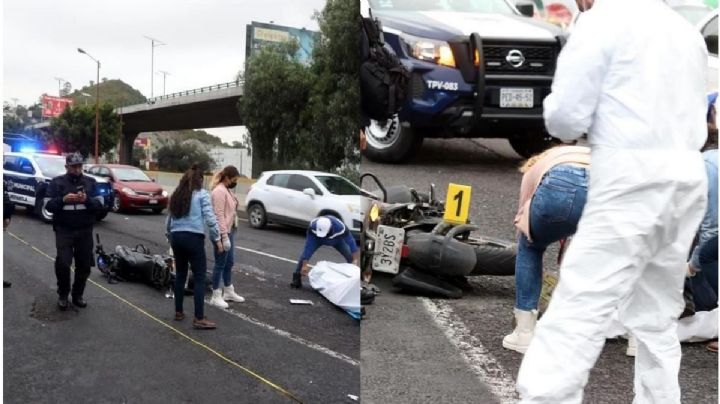 Motociclista muere en Tlalnepantla, fue arrollado