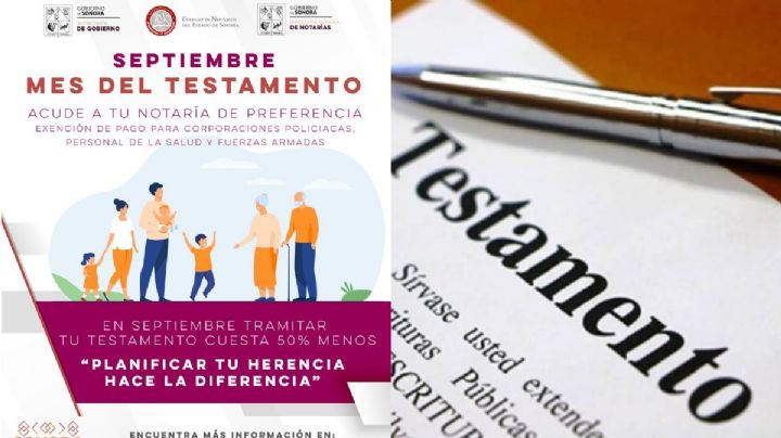 Septiembre y testamentos, conoce dónde y cómo hacer gratis el trámite