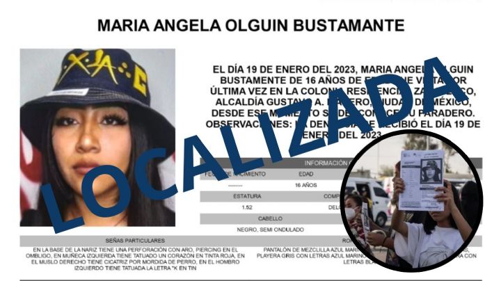 En estos sitios desapareció y reapareció María Ángela