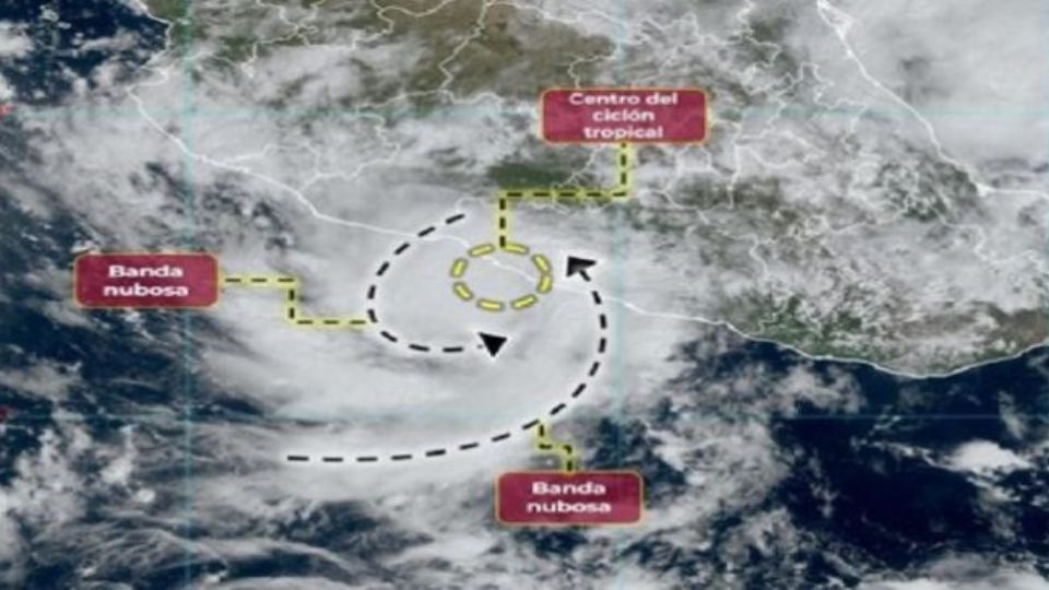 Este lunes 9 de octubre el centro de la tormenta tropical Max tocó tierra en Petatlán, Guerrero
