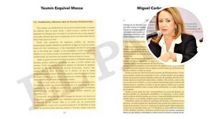 Ministra Yasmín Esquivel también plagió su tesis de doctorado