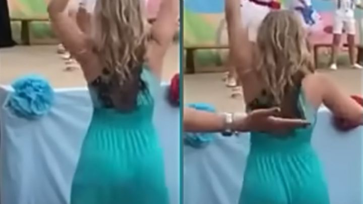 Profesora bailó a la par de sus alumnos, la grabaron y ahora es viral