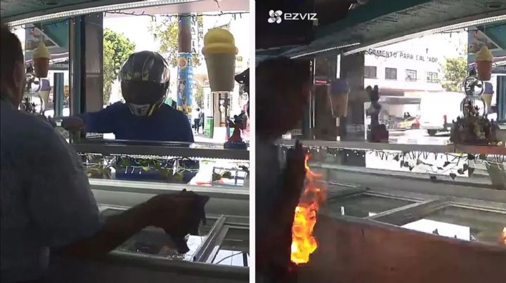 Adulto mayor víctima de extorsionadores: video muestra como le prenden fuego