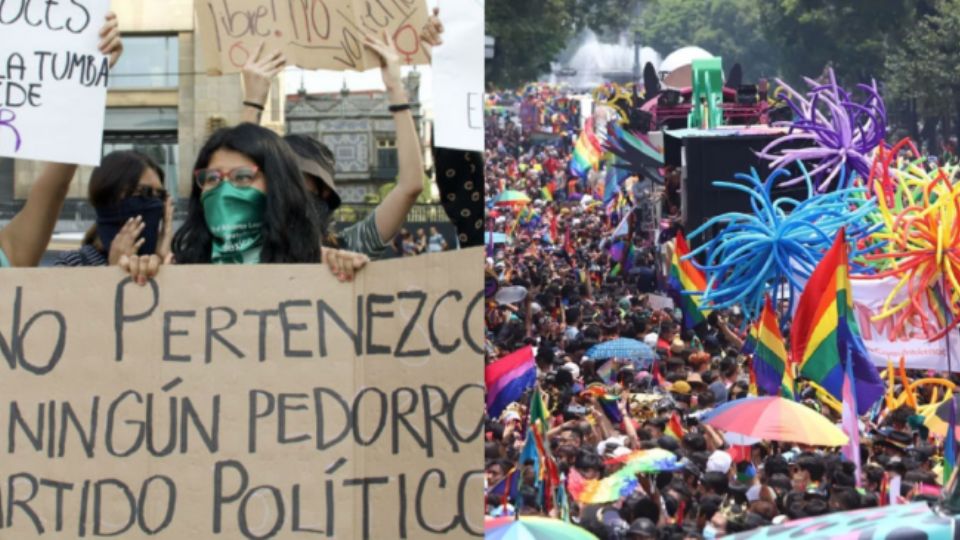 El presidente comparó la marcha del Orgullo LGBT+ con las manifestaciones feministas, explico que la primera «es auténtica y luchan por sus derechos».
